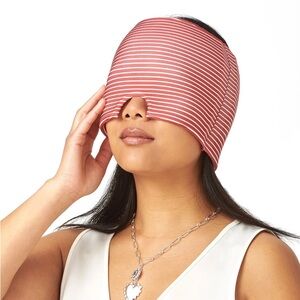 Paper Source Striped Gel Cap in Pink and White